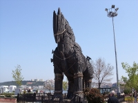 Wooden horse of Ancient Troy War which take place within this very land.