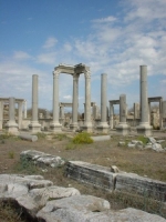 The ruins of the ancient times in town.